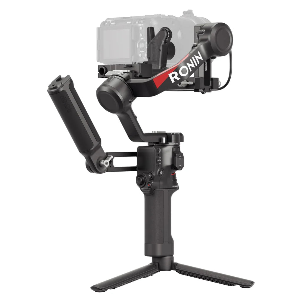 DJI RS 4, Stabilisateur de Nacelle à 3 Axes pour Caméras DSLR et sans Miroir Canon/Sony/Panasonic/Nikon/Fujifilm, Prise Verticale Native, Joystick à 2 Modes, Bras en Téflon + Moteur Focus Pro