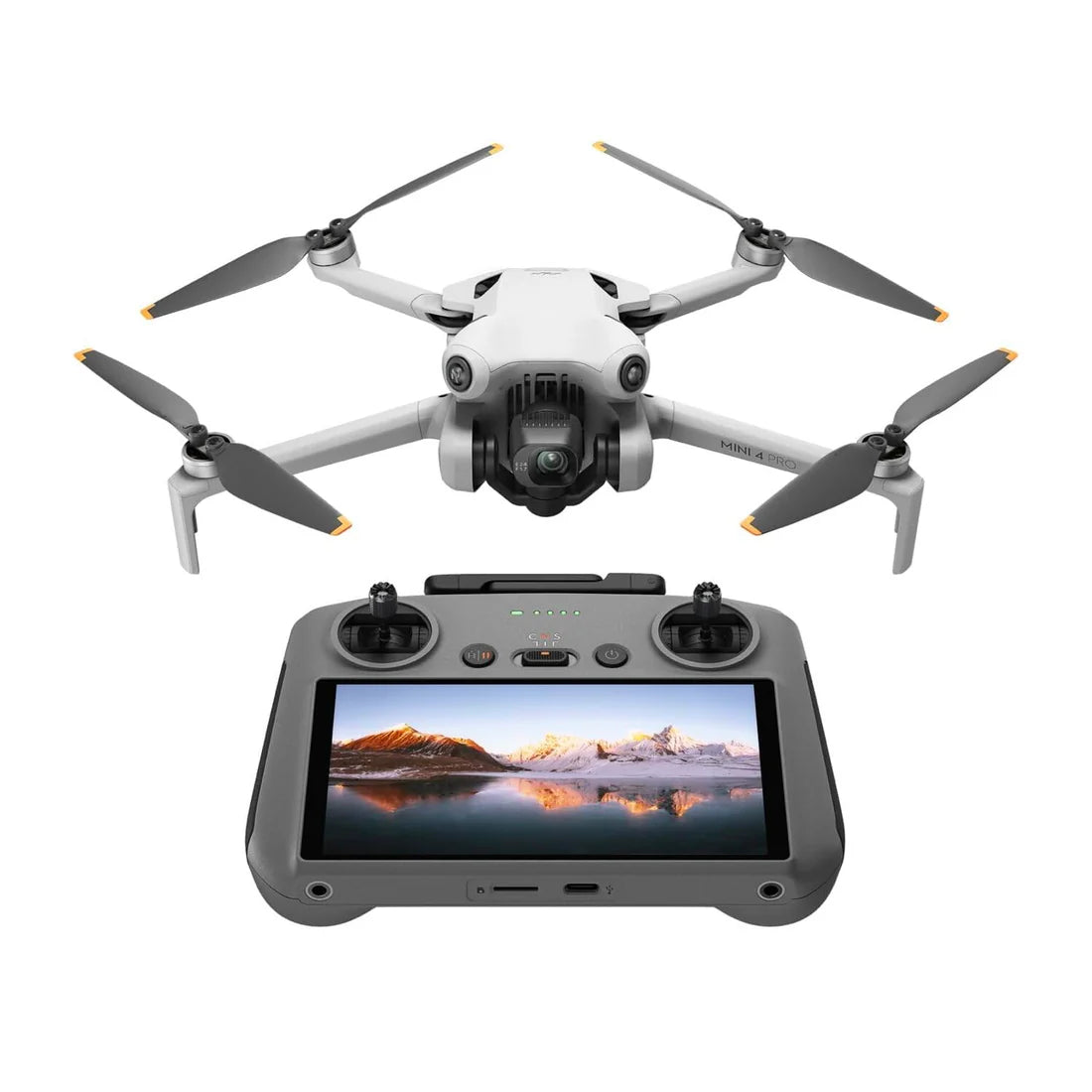 DJI Mini 4 Pro (DJI RC 2), Mini Drone Pliable avec Caméra 4K pour Adultes, Moins de 0,549 lb/249 g, Temps de Vol 34 min, Transmission Vidéo 20 km, Détection Omnidirectionnelle, C0