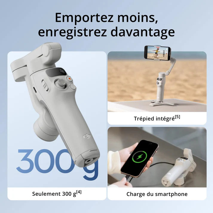 DJI Osmo Mobile 7 - Stabilisateur Professionnel pour Téléphone