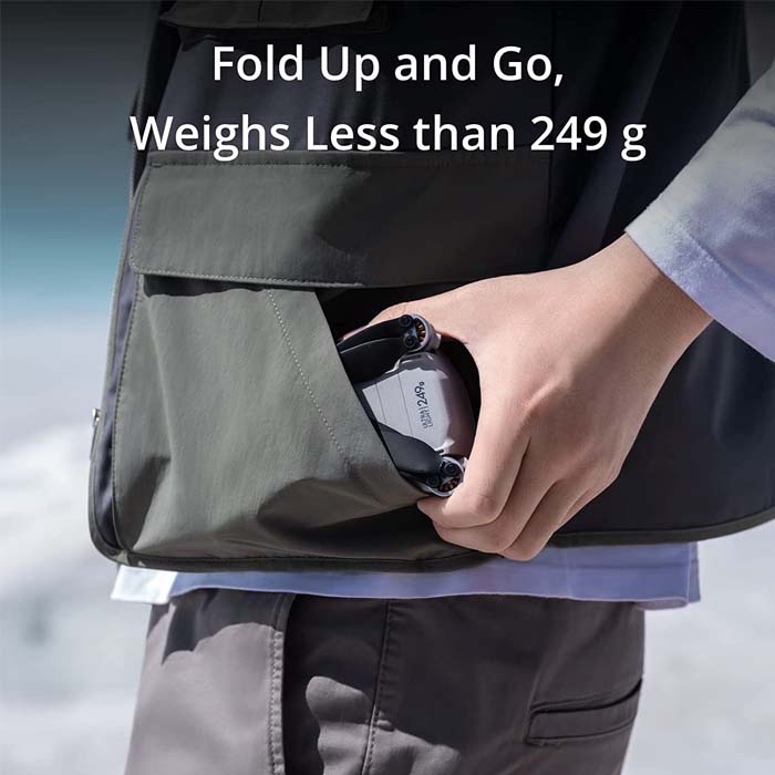 DJI Mini 3 Pro (DJI RC) – Drone avec caméra léger et pliable