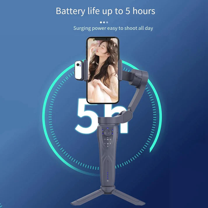 F12 - Stabilisateur à 3 axes avec trépied, vlogging, enregistrement vidéo, outils pour YouTuber