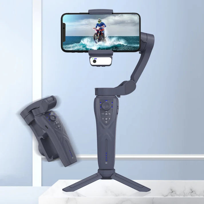 F12 - Stabilisateur à 3 axes avec trépied, vlogging, enregistrement vidéo, outils pour YouTuber