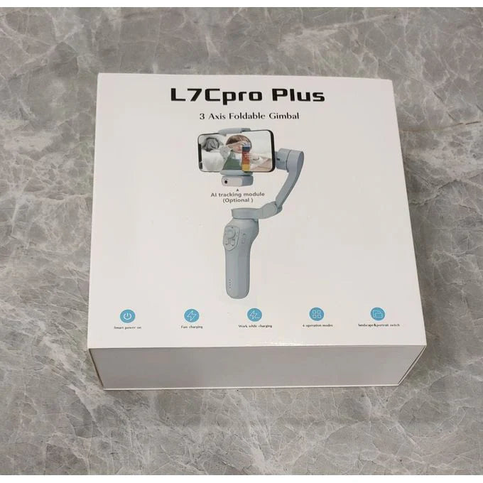 L7C Pro - Stabilisateur de téléphone avec suivi actif par IA, pour iPhone et Android, Vlogging