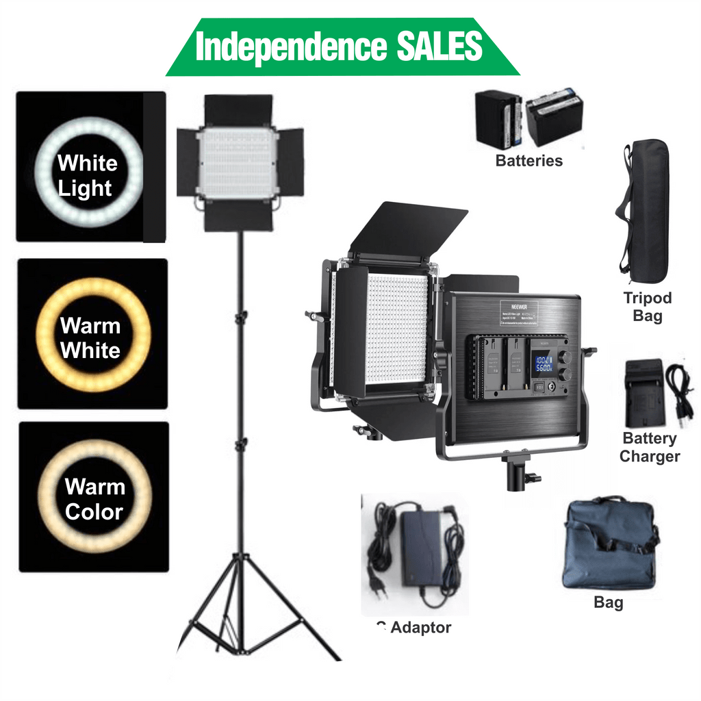 Lampe de studio LED Pro LED 660 avec sac pour trépied