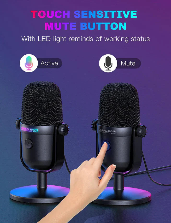 M830 - Microphone à condensateur USB pour Chanter, Discuter en Direct, Streaming