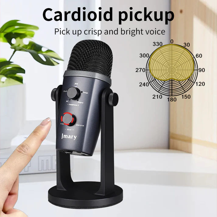 MC-PW10 - Microphone USB Pro Pour Téléphone et Ordinateur