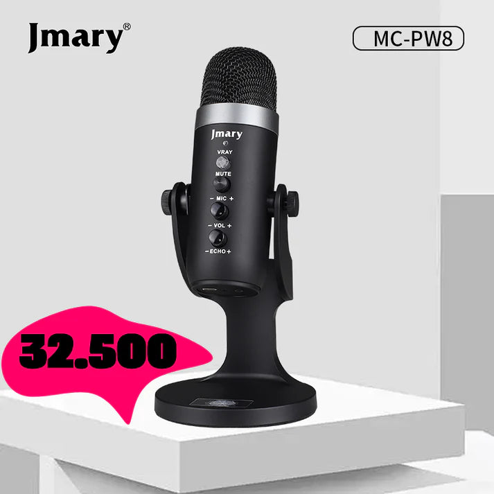 MC-PW8 - Microphone à Condensateur USB pour Téléphone & Ordinateur