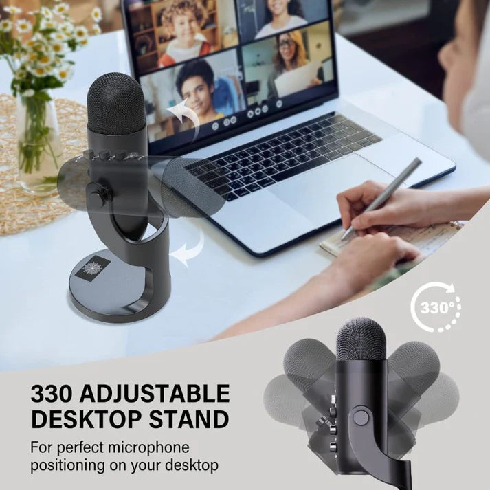 MC-PW8 - Microphone à Condensateur USB pour Téléphone & Ordinateur