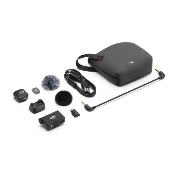 Micro cravate DJI Mic Mini 1 micro sans fil – Bluetooth – rechargeable – Portée 400m – 8h d’autonomie – Annulation active du bruit – Boitier de recharge