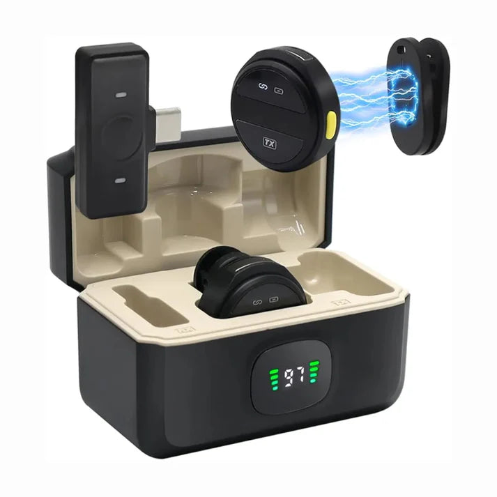 SX21 - Microphone Cravate sans Fil pour Téléphone Android & iPhone