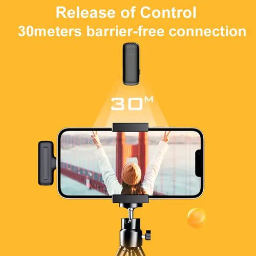 Microphone Cravate Sans Fil Smartphone – Audio Pro Pour Vlog, Live, Interview & YouTube