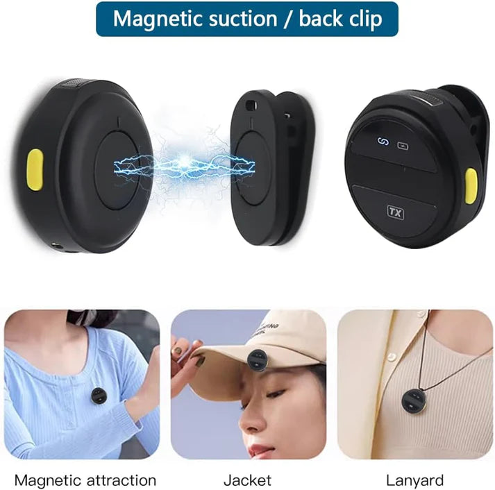 SX21 - Microphone Cravate sans Fil pour Téléphone Android & iPhone