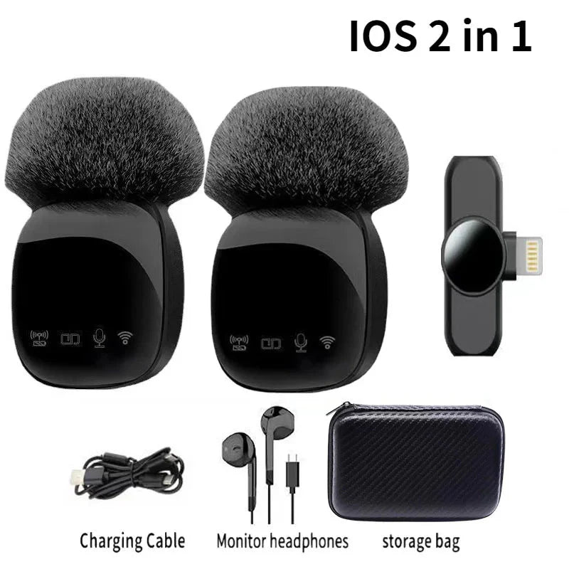 Nouveau microphone sans fil R8 TYPE-C pour téléphones Android, iPhone et iOS