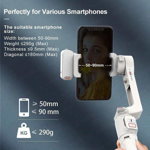 Pocket Gimbal A10 – Stabilisateur Smartphone 2 Axes Pliable et Portable