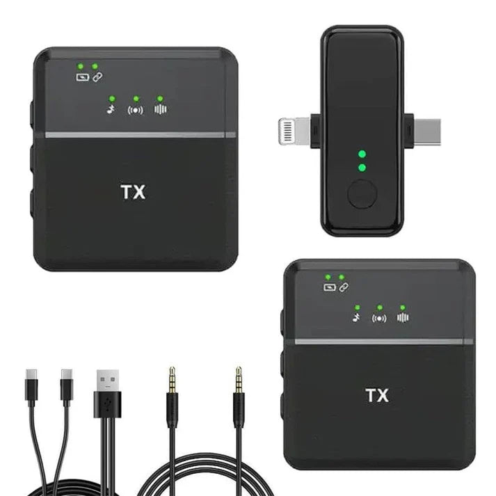 SX31 - Microphone Cravate sans fil 3 en 1 pour iPhone et Android